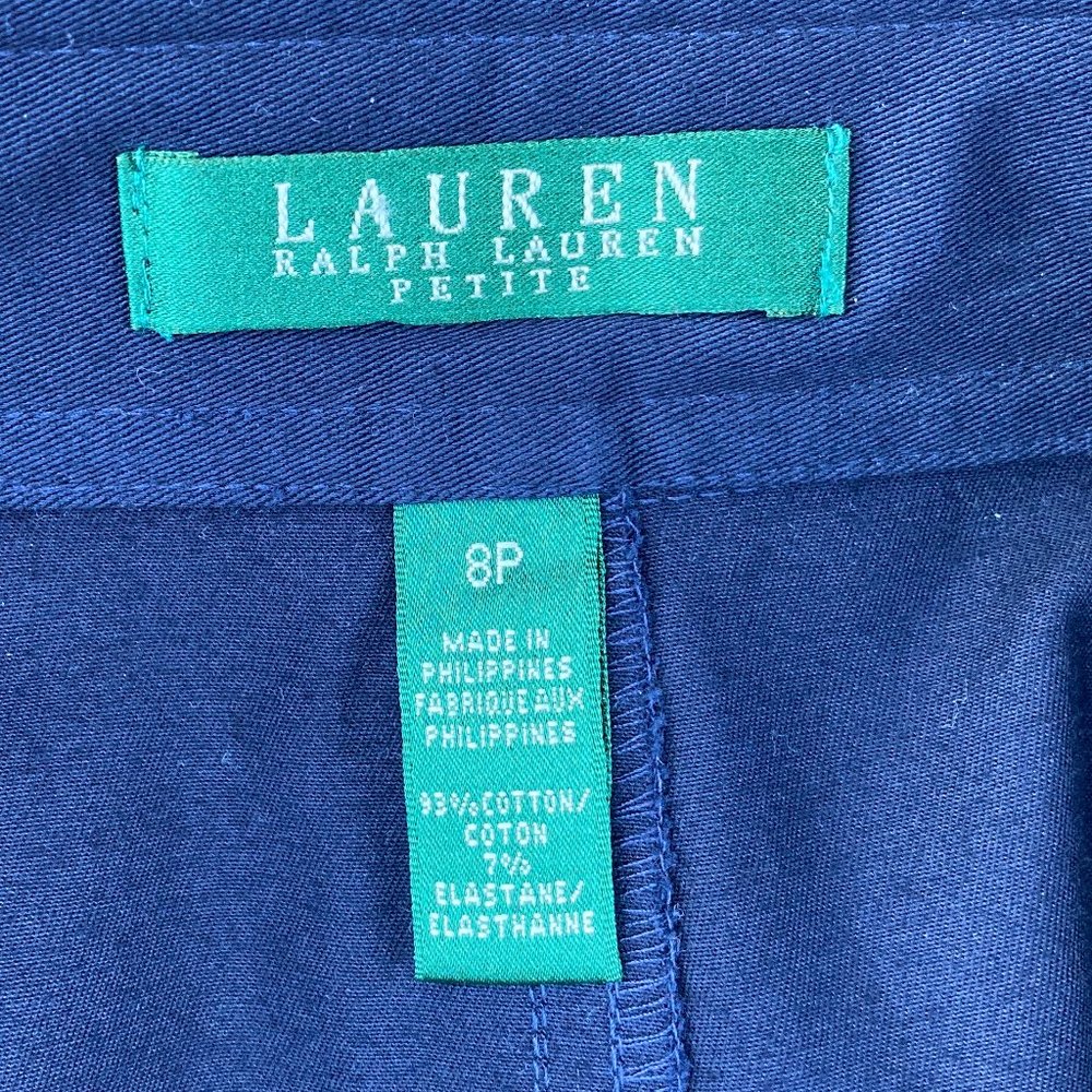 Lauren Ralph Lauren Petite Navy Blue Pencil Skirt - Size 8P - Picture 7 of 8